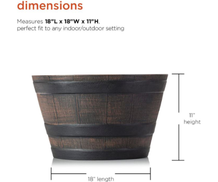 large hanging plant basket H Potter Traditional Round Copper Hanging Planter main image 1