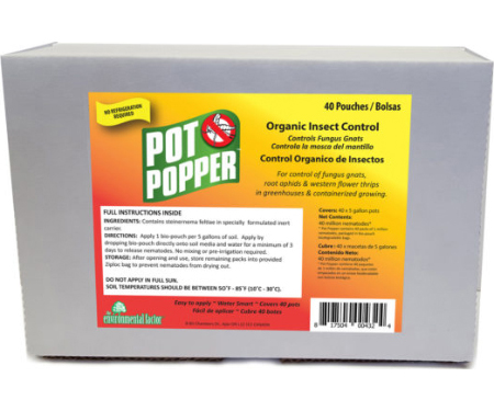 Pot Popper Org Insct Ctl(40pk) EFI Pot Popper Organic 40pk - E73 4004322