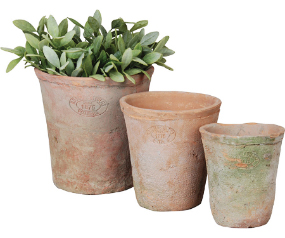 So3 Round Pots Aged Terracotta