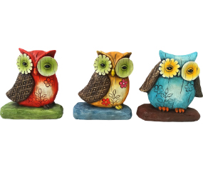 Cement  Owl Statues
