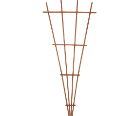 Trellis Wood Fan Brn 72