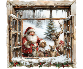 Santa Window Sticker
