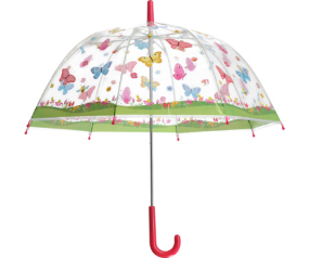 Childs Buttfly Transp Umbrella