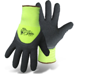 Glove String Knit Dbl Lined L