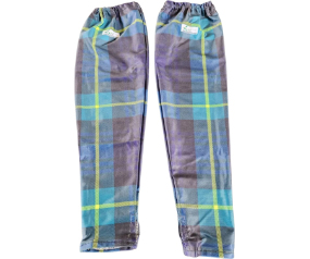 Sport Sleeves Dark Blue Plaid