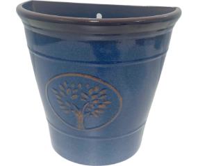 Country Garden Wall Pot Blue