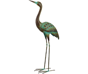 Grn Patina Crane Dec SM UP