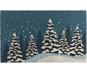 Doormat Coir Winter Trees