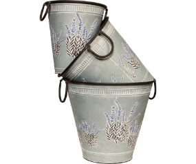 Round Lavender Planters