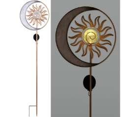 Sliver Moon Solar Stake
