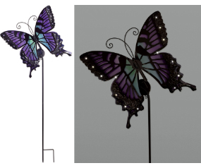 Butterfly Solar Stake Purple