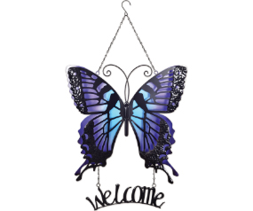 Butterfly Welcome Purple