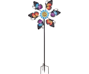 Blue Red Butterfly Spinner