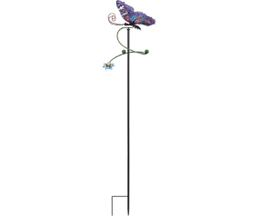 Blue Butterfly Swirl Stake