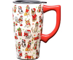 Christmas Dogs Travel Mug