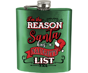 Naughty List Flask