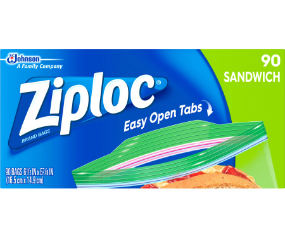 Ziploc Sandwich Bag 90 Ct