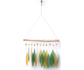 Feather Marg Sea Glass Chime