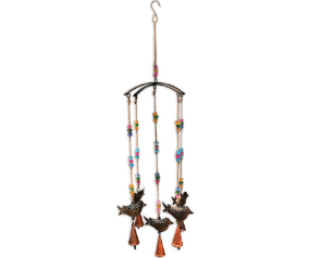 Verdigris Birds with Glass