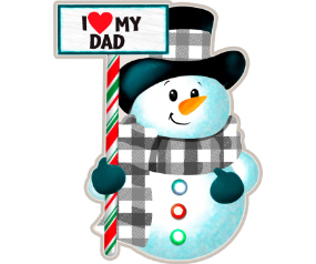 Dad Snowman Ornament