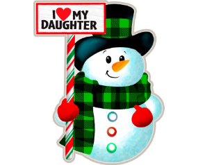 Daughter Snowman Ornament