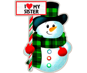 Sister Snowman Ornament