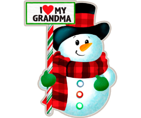Grandma Snowman Ornament