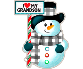 Grandson Snowman Ornament