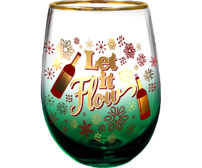 Let It Flow Stemless Glass