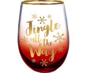 Jingle All Way Stemless Glass