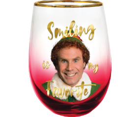 Elf Smiling Stemless Glass