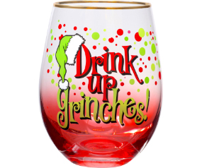 Grinches Stemless Glass