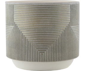 Metalic Grooves Planter 5.51