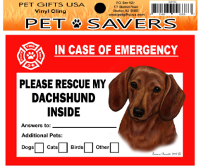 Cling Dachshund Red