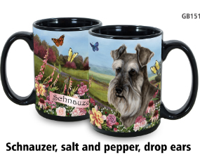 Mug Schnauzer Grey Uncropped