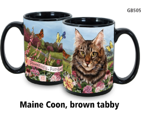 Mug Cat Maine Coon Brown