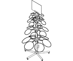 Display Rack Empty Saturn