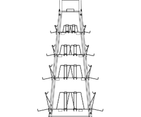 Ariana Inverted Empty Rack