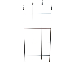 Sq Finial Trellis Black