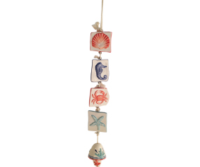 Square Shells Wind Chime