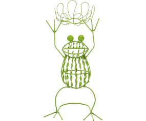 Frog Planter Green