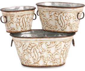Planters Oval Venetian Set 3