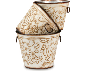 Planters Round Venetian Set 3