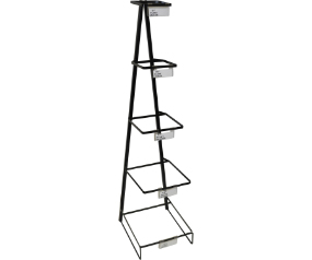 Metal Empty 5 Tier Square Rack