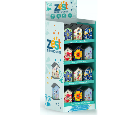 36 Pc Zest Birdhouse Asst Prod