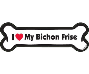 I Heart My Bichon Frise Bone