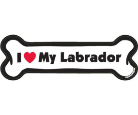 I Heart My Labrador Bone