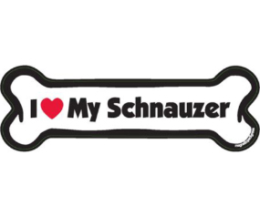 I Heart My Schnauzer Bone