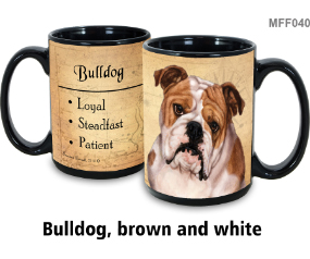 Bulldog English Tan/White Mug