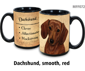 Dachshund Shorthair Red Mug